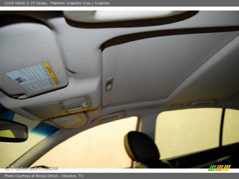 Platinum Graphite Gray / Graphite 2008 Infiniti G 35 Sedan