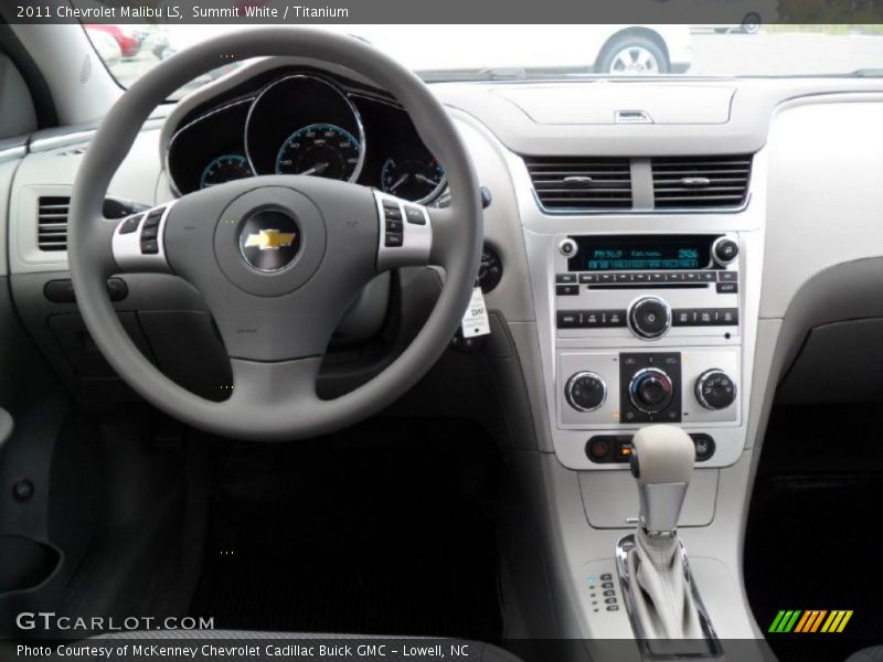 Summit White / Titanium 2011 Chevrolet Malibu LS