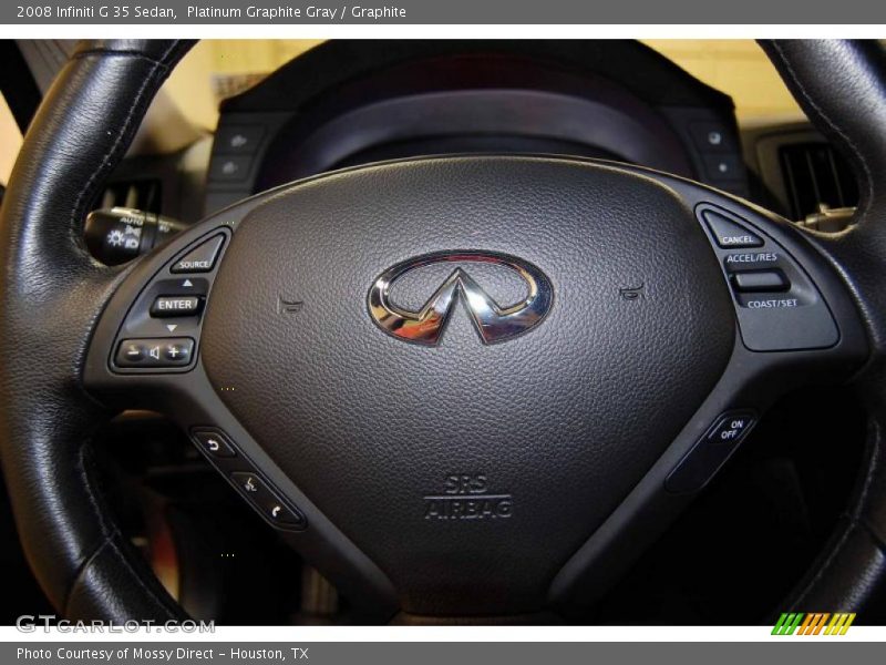 Platinum Graphite Gray / Graphite 2008 Infiniti G 35 Sedan