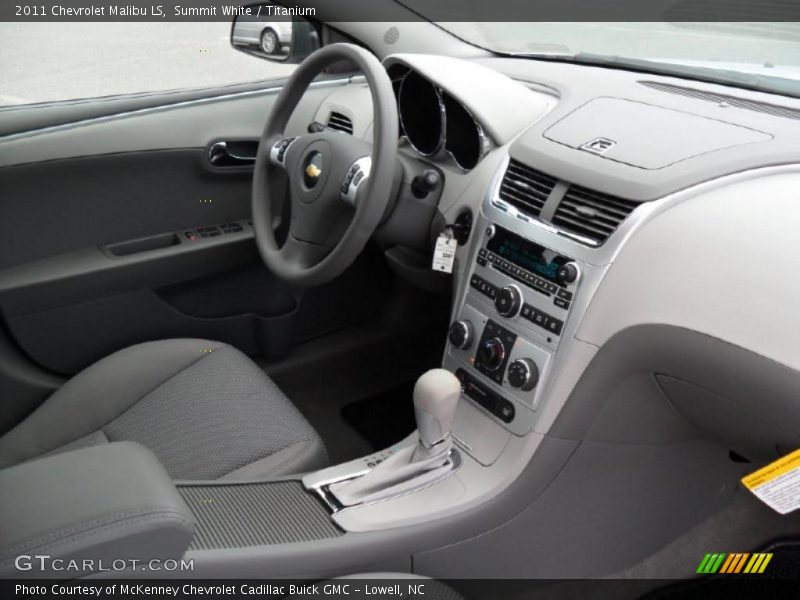 Summit White / Titanium 2011 Chevrolet Malibu LS