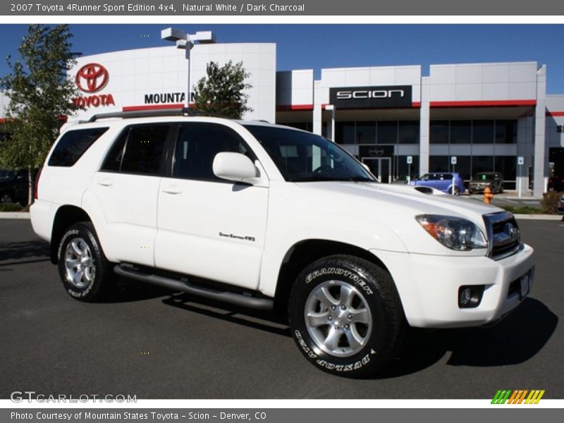 Natural White / Dark Charcoal 2007 Toyota 4Runner Sport Edition 4x4