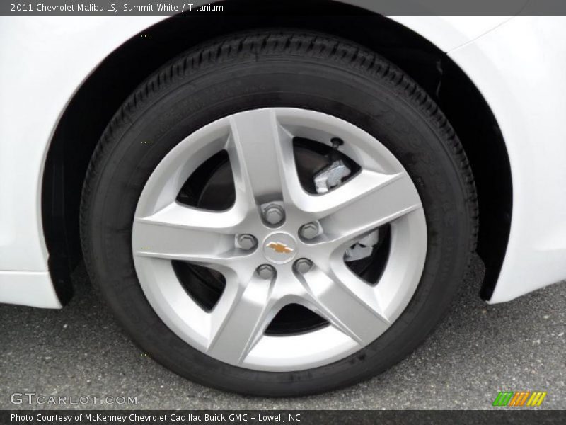Summit White / Titanium 2011 Chevrolet Malibu LS
