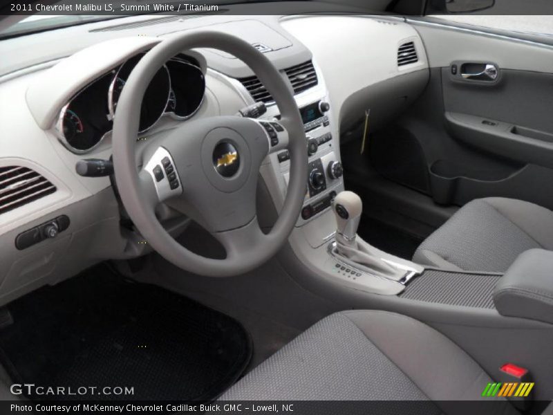 Summit White / Titanium 2011 Chevrolet Malibu LS