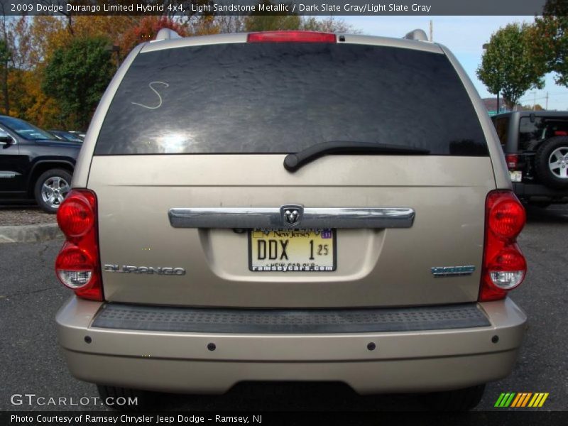 Light Sandstone Metallic / Dark Slate Gray/Light Slate Gray 2009 Dodge Durango Limited Hybrid 4x4