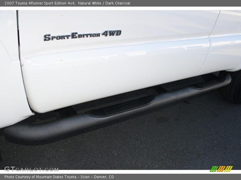 Natural White / Dark Charcoal 2007 Toyota 4Runner Sport Edition 4x4