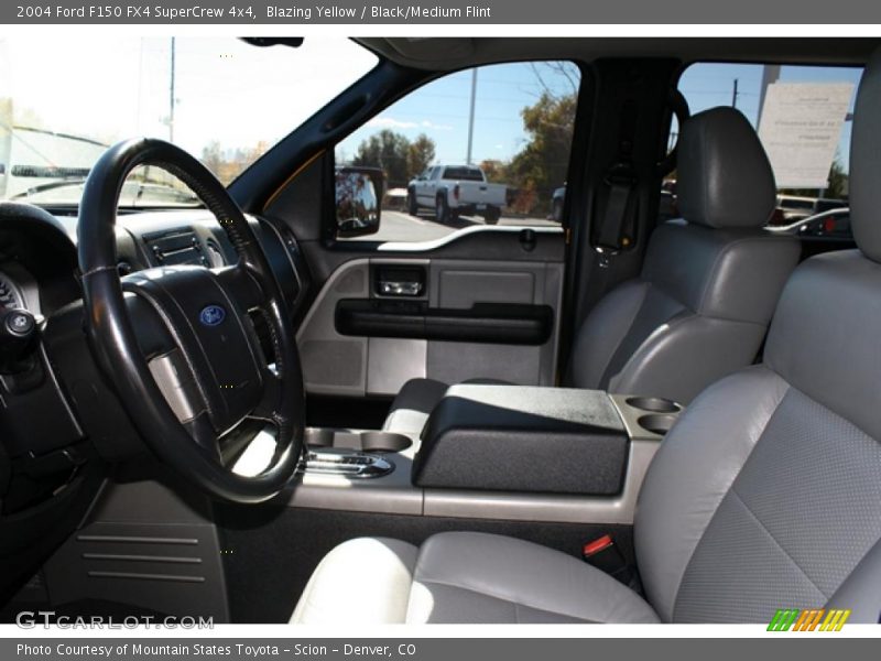 Blazing Yellow / Black/Medium Flint 2004 Ford F150 FX4 SuperCrew 4x4
