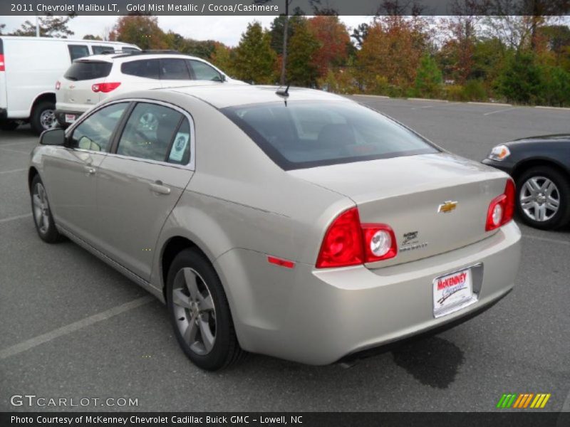 Gold Mist Metallic / Cocoa/Cashmere 2011 Chevrolet Malibu LT