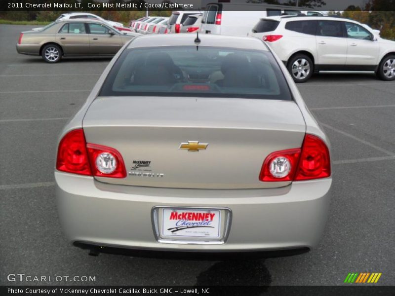 Gold Mist Metallic / Cocoa/Cashmere 2011 Chevrolet Malibu LT