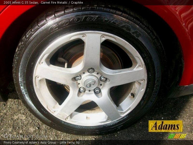 Garnet Fire Metallic / Graphite 2003 Infiniti G 35 Sedan