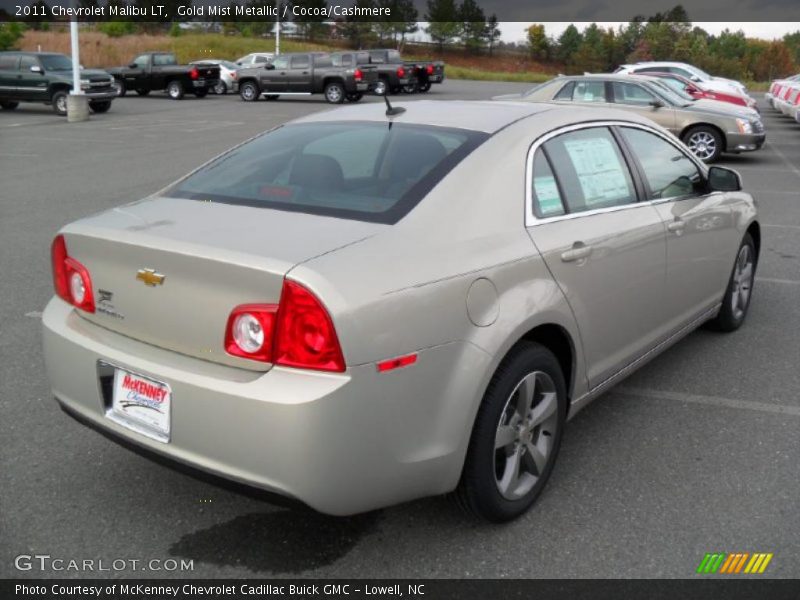Gold Mist Metallic / Cocoa/Cashmere 2011 Chevrolet Malibu LT