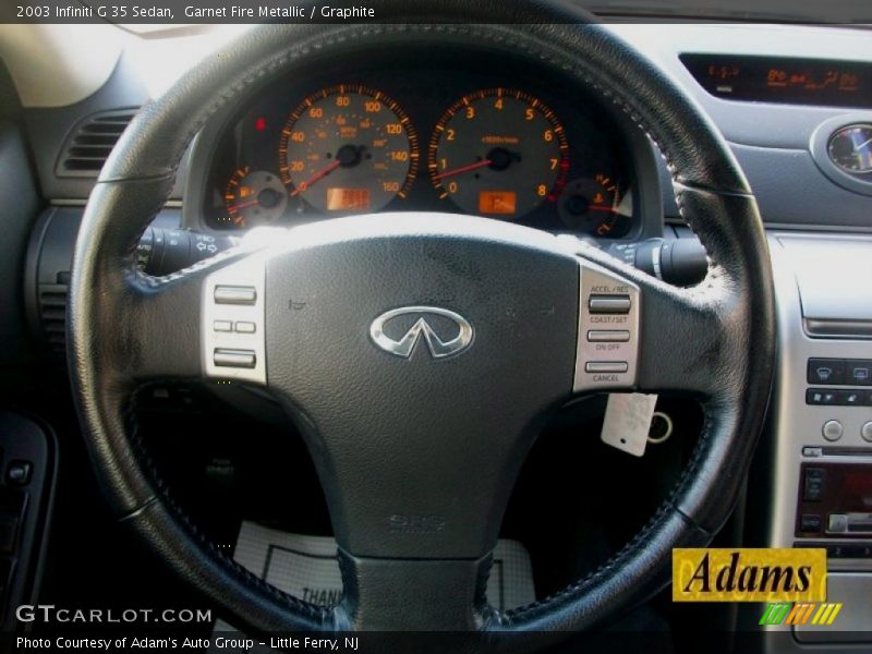 Garnet Fire Metallic / Graphite 2003 Infiniti G 35 Sedan