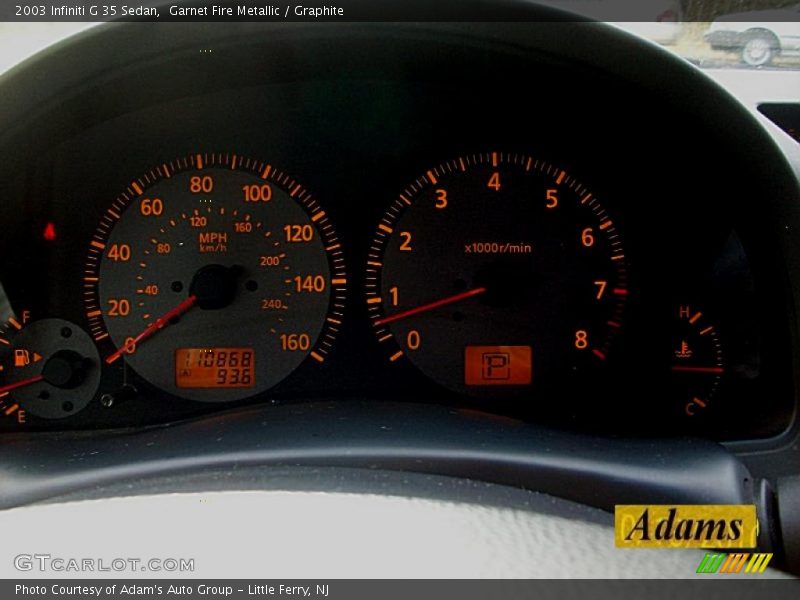 Garnet Fire Metallic / Graphite 2003 Infiniti G 35 Sedan