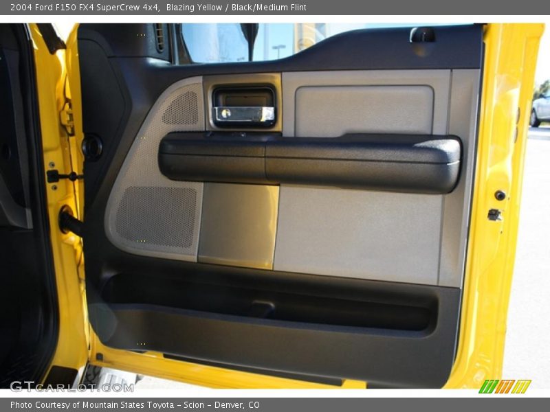 Blazing Yellow / Black/Medium Flint 2004 Ford F150 FX4 SuperCrew 4x4