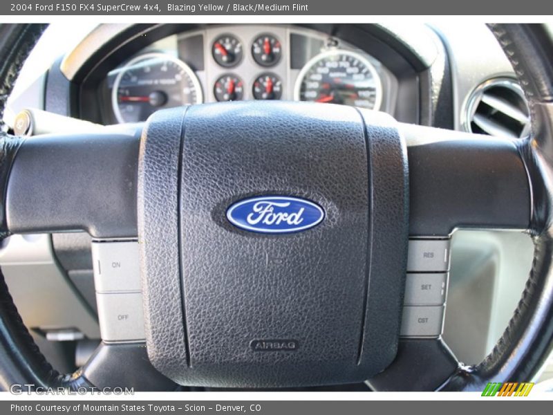 Blazing Yellow / Black/Medium Flint 2004 Ford F150 FX4 SuperCrew 4x4