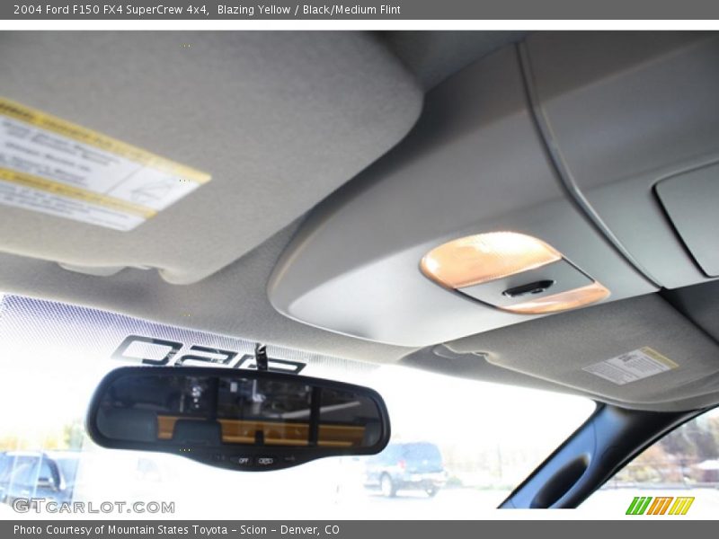 Blazing Yellow / Black/Medium Flint 2004 Ford F150 FX4 SuperCrew 4x4