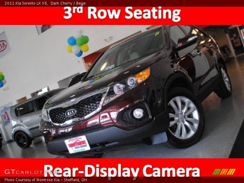 Dark Cherry / Beige 2011 Kia Sorento LX V6