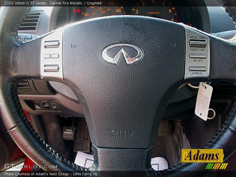 Garnet Fire Metallic / Graphite 2003 Infiniti G 35 Sedan