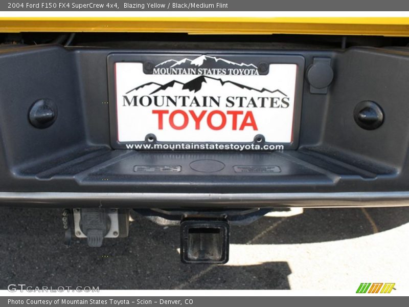 Blazing Yellow / Black/Medium Flint 2004 Ford F150 FX4 SuperCrew 4x4