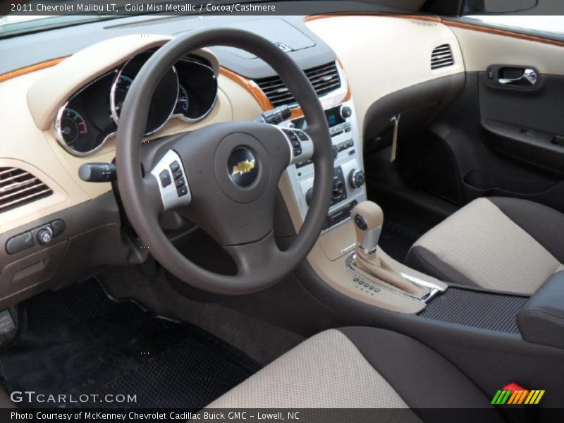 Gold Mist Metallic / Cocoa/Cashmere 2011 Chevrolet Malibu LT