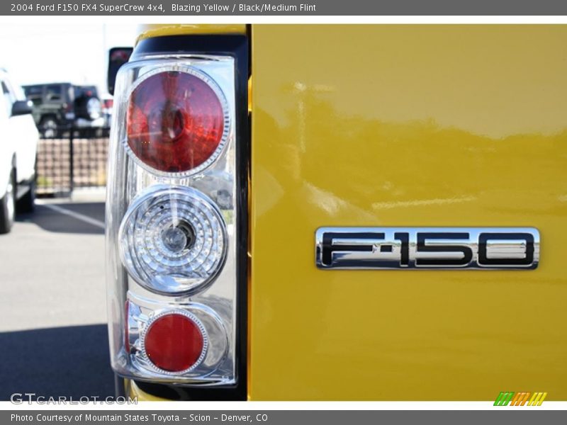 Blazing Yellow / Black/Medium Flint 2004 Ford F150 FX4 SuperCrew 4x4