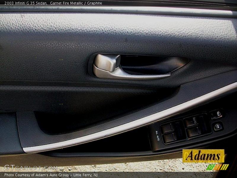 Garnet Fire Metallic / Graphite 2003 Infiniti G 35 Sedan