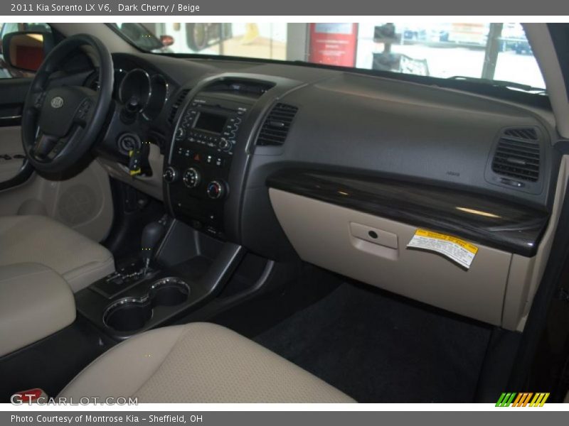 Dark Cherry / Beige 2011 Kia Sorento LX V6