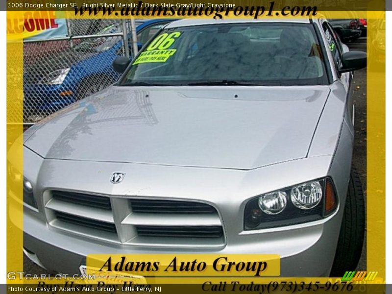 Bright Silver Metallic / Dark Slate Gray/Light Graystone 2006 Dodge Charger SE
