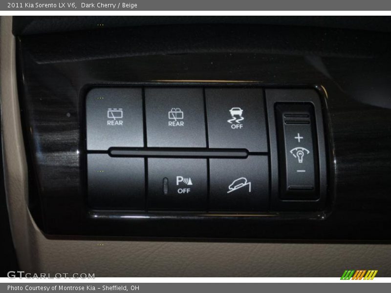 Controls of 2011 Sorento LX V6