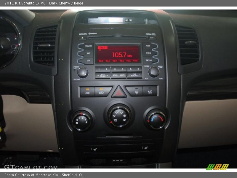 Controls of 2011 Sorento LX V6