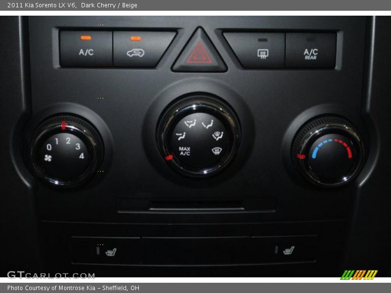 Controls of 2011 Sorento LX V6