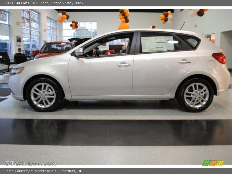 Bright Silver / Black 2011 Kia Forte EX 5 Door