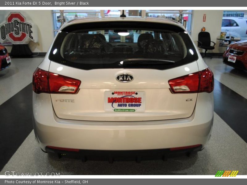 Bright Silver / Black 2011 Kia Forte EX 5 Door