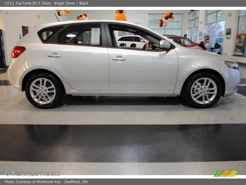 Bright Silver / Black 2011 Kia Forte EX 5 Door