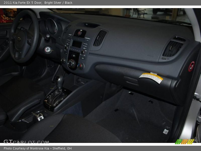 Bright Silver / Black 2011 Kia Forte EX 5 Door