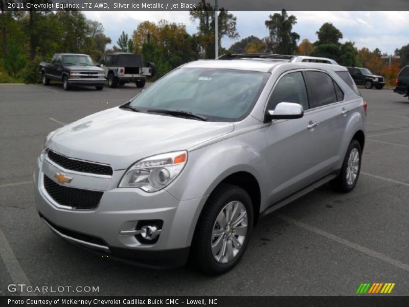 Silver Ice Metallic / Jet Black 2011 Chevrolet Equinox LTZ AWD