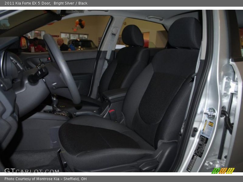 Bright Silver / Black 2011 Kia Forte EX 5 Door