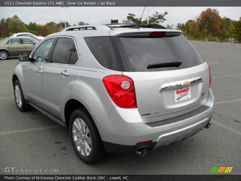 Silver Ice Metallic / Jet Black 2011 Chevrolet Equinox LTZ AWD