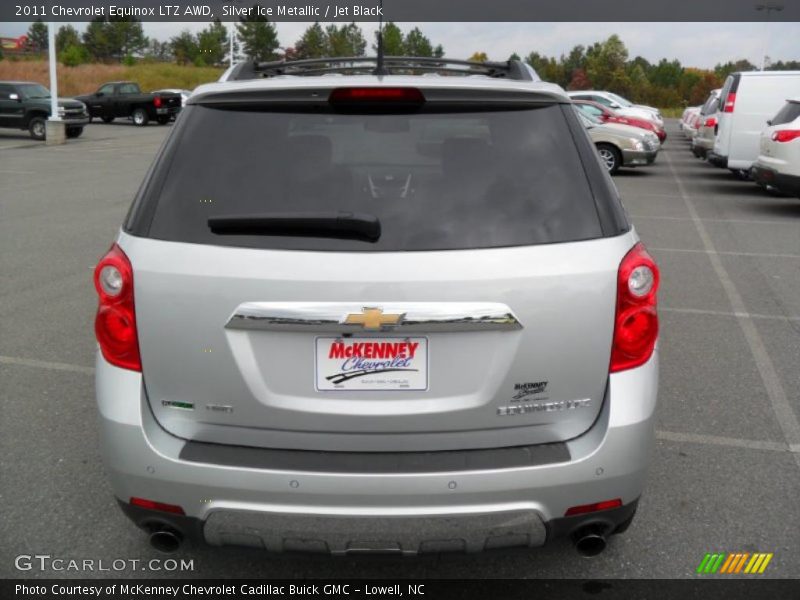 Silver Ice Metallic / Jet Black 2011 Chevrolet Equinox LTZ AWD