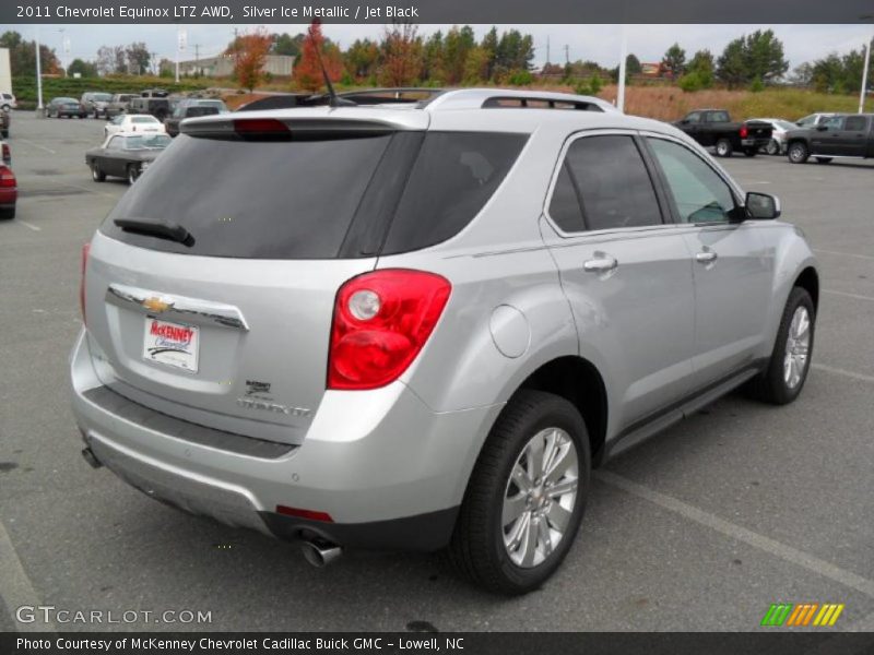 Silver Ice Metallic / Jet Black 2011 Chevrolet Equinox LTZ AWD