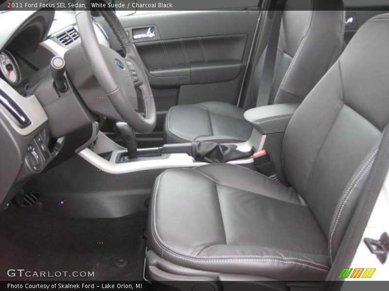 White Suede / Charcoal Black 2011 Ford Focus SEL Sedan