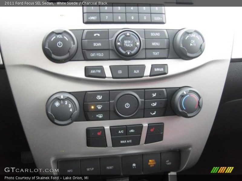 White Suede / Charcoal Black 2011 Ford Focus SEL Sedan