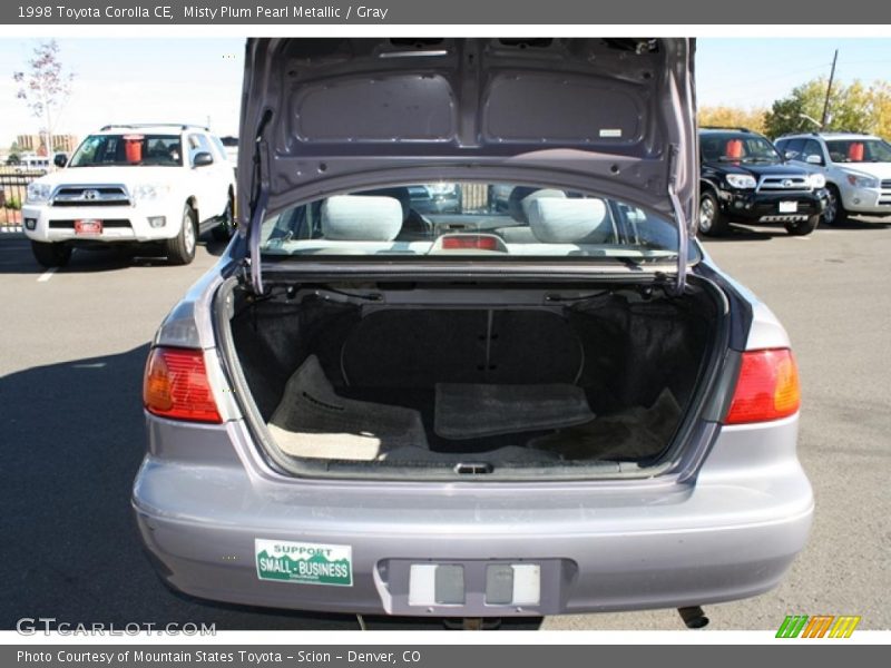 Misty Plum Pearl Metallic / Gray 1998 Toyota Corolla CE
