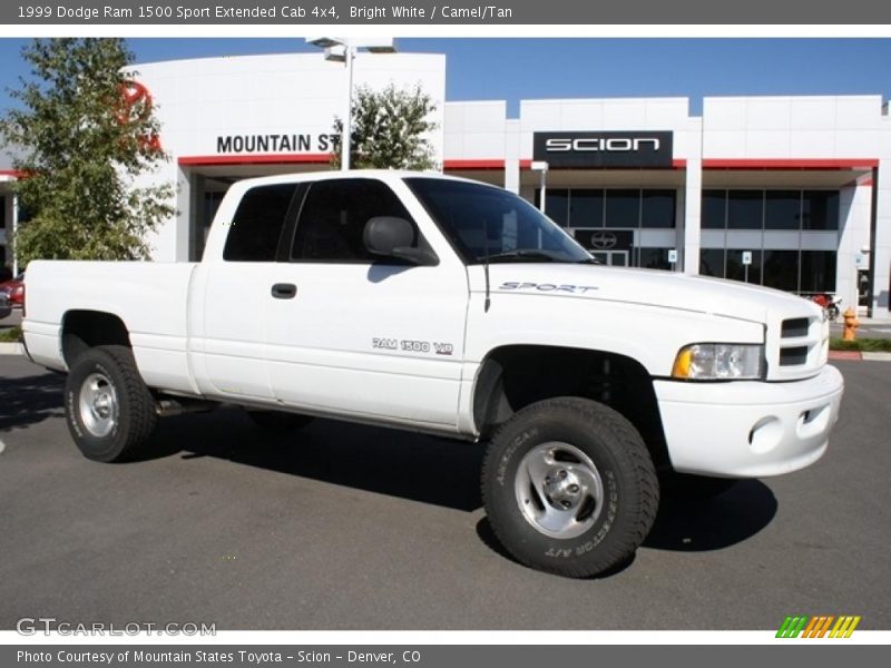 Bright White / Camel/Tan 1999 Dodge Ram 1500 Sport Extended Cab 4x4