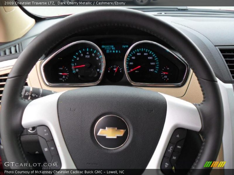 Dark Cherry Metallic / Cashmere/Ebony 2009 Chevrolet Traverse LTZ