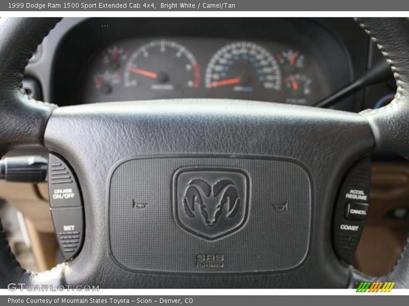 Bright White / Camel/Tan 1999 Dodge Ram 1500 Sport Extended Cab 4x4