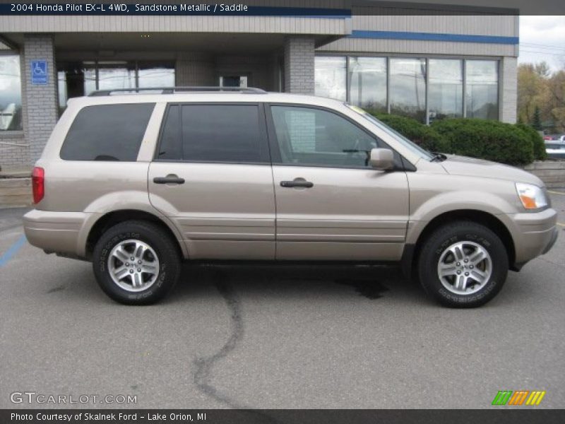 Sandstone Metallic / Saddle 2004 Honda Pilot EX-L 4WD