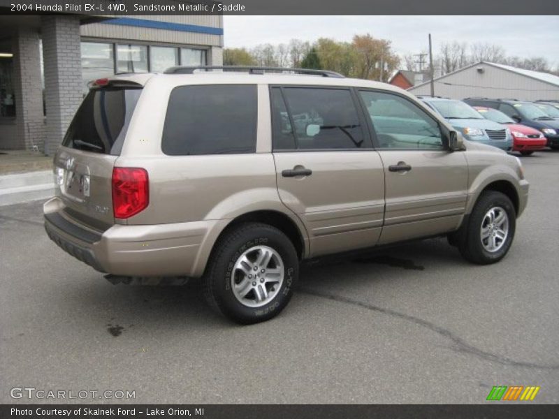 Sandstone Metallic / Saddle 2004 Honda Pilot EX-L 4WD