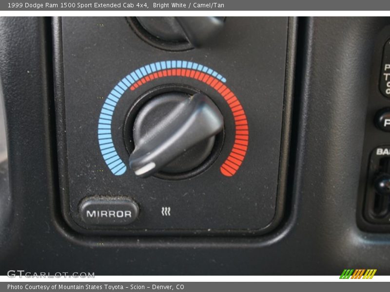 Controls of 1999 Ram 1500 Sport Extended Cab 4x4