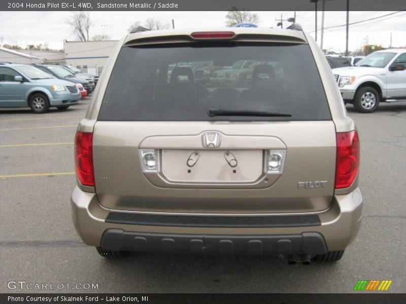 Sandstone Metallic / Saddle 2004 Honda Pilot EX-L 4WD