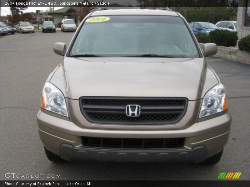 Sandstone Metallic / Saddle 2004 Honda Pilot EX-L 4WD